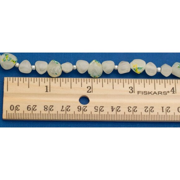 30 inch Geometric Abstract Boho Hippie Beaded Necklace - D7 - Picture 4 of 4